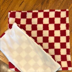Red and White Checkered Pillowcase Covers